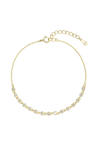 Pozlátený strieborný náramok s malými zirkónmi 13031.1 Obrázok pre Pozlátený strieborný náramok s malými zirkónmi 13031.1