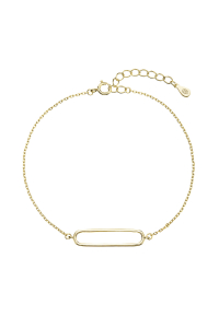 Pozlátený strieborný náramok s oválom 63011 Obrázok pre Pozlátený strieborný náramok s oválom 63011