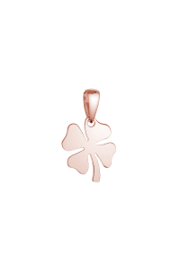 Pozlátený strieborný prívesok štvorlístok lesklý 64094 rose gold Obrázok pre Pozlátený strieborný prívesok štvorlístok lesklý 64094 rose gold