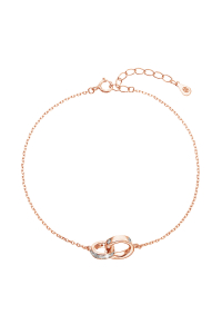 Pozlátený strieborný Rose Gold náramok krúžky so zirkónmi 13032.1 crystal Obrázok pre Pozlátený strieborný Rose Gold náramok krúžky so zirkónmi 13032.1 crystal
