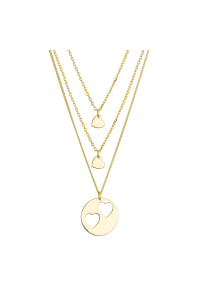 Pozlátený strieborný set náhrdelníkov pre mamičku a dve dcéry 62048 Obrázok pre Pozlátený strieborný set náhrdelníkov pre mamičku a dve dcéry 62048