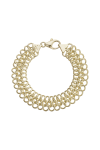 Prepletený náramok z pozláteného striebra 73063 Obrázok pre Prepletený náramok z pozláteného striebra 73063