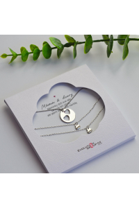 Sada troch náhrdelníkov strieborných so srdiečkami Mama & dcéry OB38 Obrázok pre Sada troch náhrdelníkov strieborných so srdiečkami Mama & dcéry OB38