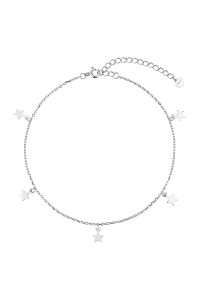 Obrázok pre Strieborná retiazka na nohu Hviezdičky 16001.1