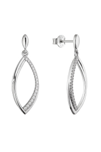 Obrázok pre Strieborné dlhé náušnice kvapky 11786.1