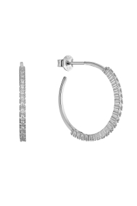 Obrázok pre Strieborné kruhy so zirkónmi 11775.1