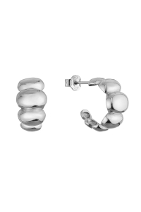 Strieborné náušnice elegantné polkruhy 61163 Obrázok pre Strieborné náušnice elegantné polkruhy 61163
