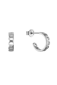 Strieborné náušnice elegantné polkruhy 61165 Obrázok pre Strieborné náušnice elegantné polkruhy 61165