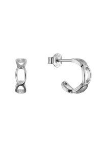 Strieborné náušnice elegantné polkruhy 61166 Obrázok pre Strieborné náušnice elegantné polkruhy 61166