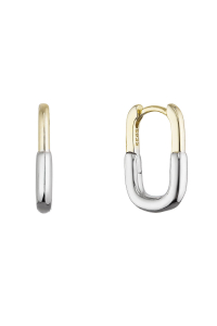 Strieborné náušnice hranaté oválky 61151 Obrázok pre Strieborné náušnice hranaté oválky 61151