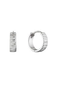 Strieborné náušnice kruhy plastický vzor 61089 Obrázok pre Strieborné náušnice kruhy plastický vzor 61089