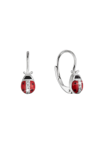 Strieborné náušnice lienky 11534.1 Obrázok pre Strieborné náušnice lienky 11534.1