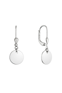 Strieborné náušnice placky 61134 Obrázok pre Strieborné náušnice placky 61134