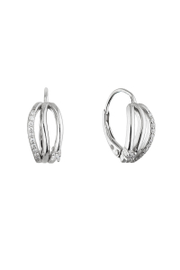 Strieborné náušnice prepletané polkruhy 11683.1 Obrázok pre Strieborné náušnice prepletané polkruhy 11683.1