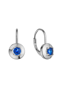 Strieborné náušnice s modrým zirkónom 11510.3 blue Obrázok pre Strieborné náušnice s modrým zirkónom 11510.3 blue