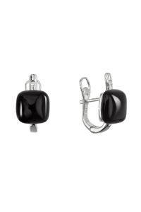 Strieborné náušnice s onyxom 11731.3 Obrázok pre Strieborné náušnice s onyxom 11731.3