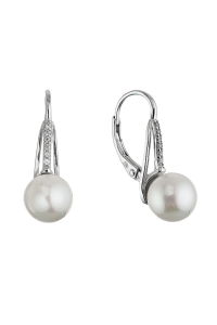 Strieborné náušnice s shell perlou 11687.1 Obrázok pre Strieborné náušnice s shell perlou 11687.1