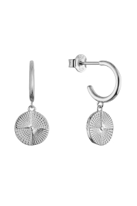Strieborné náušnice s visiacou placičkou 61169 Obrázok pre Strieborné náušnice s visiacou placičkou 61169