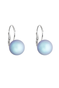 Strieborné náušnice so svetlo modrou matnou Swarovski perlou 31143.3 Obrázok pre Strieborné náušnice so svetlo modrou matnou Swarovski perlou 31143.3