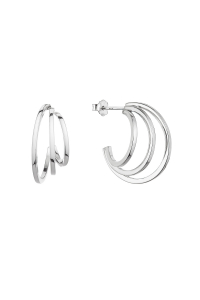 Obrázok pre Strieborné náušnice tri kruhy 61020