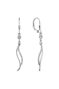 Strieborné náušnice visiace dlhé vlnky 11541.1 Obrázok pre Strieborné náušnice visiace dlhé vlnky 11541.1
