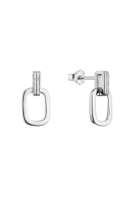 Obrázok pre Strieborné náušnice visiace obdĺžniky 61030