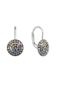 Obrázok pre Strieborné náušnice visiace s kryštálmi Swarovski mesačné jemné 31315.3 moonlight