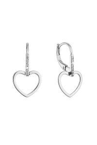 Strieborné náušnice visiace srdce 11537.1 Obrázok pre Strieborné náušnice visiace srdce 11537.1