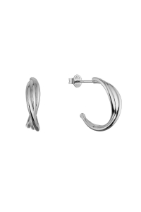 Obrázok pre Strieborné náušnice zapletené krúžky 61114