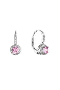 Strieborné visiace náušnice 11621.3 rose Obrázok pre Strieborné visiace náušnice 11621.3 rose