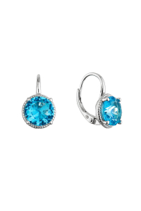 Strieborné visiace náušnice 11624.3 aqua Obrázok pre Strieborné visiace náušnice 11624.3 aqua