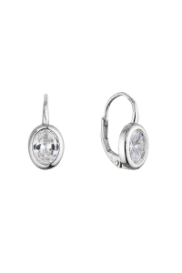 Strieborné visiace náušnice oválky 11652.1 Obrázok pre Strieborné visiace náušnice oválky 11652.1