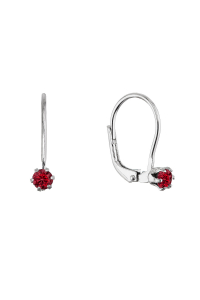 Obrázok pre Strieborné visiace náušnice s Preciosa kryštálom 31322.3 siam