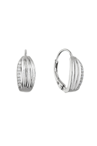 Strieborné visiace náušnice so zirkónmi 11662.1 Obrázok pre Strieborné visiace náušnice so zirkónmi 11662.1