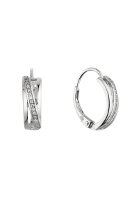 Strieborné visiace náušnice so zirkónmi 11666.1 Obrázok pre Strieborné visiace náušnice so zirkónmi 11666.1