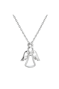 Strieborný náhrdelník anjel so zirkónom 12104.1 Obrázok pre Strieborný náhrdelník anjel so zirkónom 12104.1