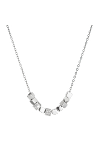 Strieborný náhrdelník kocky na retiazke so zirkónmi 12071.1 Obrázok pre Strieborný náhrdelník kocky na retiazke so zirkónmi 12071.1