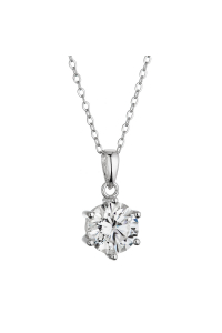 Strieborný náhrdelník MIA 12M00004 moissanite Obrázok pre Strieborný náhrdelník MIA 12M00004 moissanite