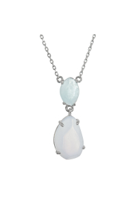 Strieborný náhrdelník s akvamarínom a chalcedónom 12161.3 Obrázok pre Strieborný náhrdelník s akvamarínom a chalcedónom 12161.3