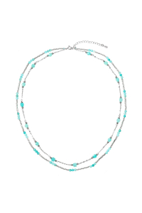 Strieborný náhrdelník s amazonitmi 12183.3 Obrázok pre Strieborný náhrdelník s amazonitmi 12183.3
