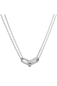 Strieborný náhrdelník s elegantným uzlom a zirkónmi 12142.1 Obrázok pre Strieborný náhrdelník s elegantným uzlom a zirkónmi 12142.1