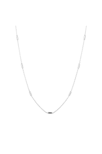 Strieborný náhrdelník s prvkami rozloženými dookola retiazky 62019 Obrázok pre Strieborný náhrdelník s prvkami rozloženými dookola retiazky 62019