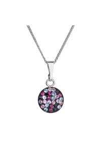 Strieborný náhrdelník so Swarovski kryštálmi okrúhly fialový 32086.3 magic violet Obrázok pre Strieborný náhrdelník so Swarovski kryštálmi okrúhly fialový 32086.3 magic violet