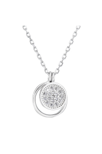 Strieborný náhrdelník so zirkónom biely okrúhly 12011.1 Obrázok pre Strieborný náhrdelník so zirkónom biely okrúhly 12011.1