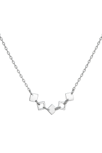 Strieborný náhrdelník štvorčeky 62015 Obrázok pre Strieborný náhrdelník štvorčeky 62015