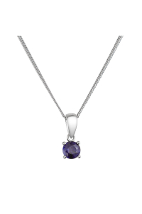 Strieborný náhrdelník tmavo modrý zafír 12078.3 Obrázok pre Strieborný náhrdelník tmavo modrý zafír 12078.3