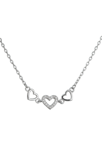 Strieborný náhrdelník tri srdiečka 12139.1 Obrázok pre Strieborný náhrdelník tri srdiečka 12139.1