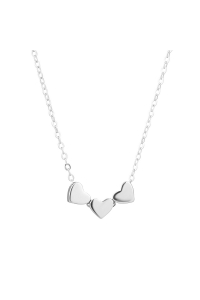 Strieborný náhrdelník tri srdiečka vedľa seba 62021 Obrázok pre Strieborný náhrdelník tri srdiečka vedľa seba 62021