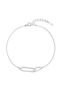 Strieborný náramok dva oválky 63012 Obrázok pre Strieborný náramok dva oválky 63012