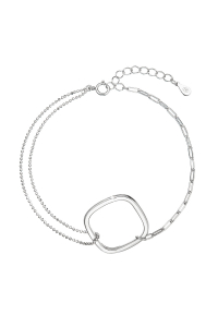 Obrázok pre Strieborný náramok kocka s mini zirkónikom 13036.1